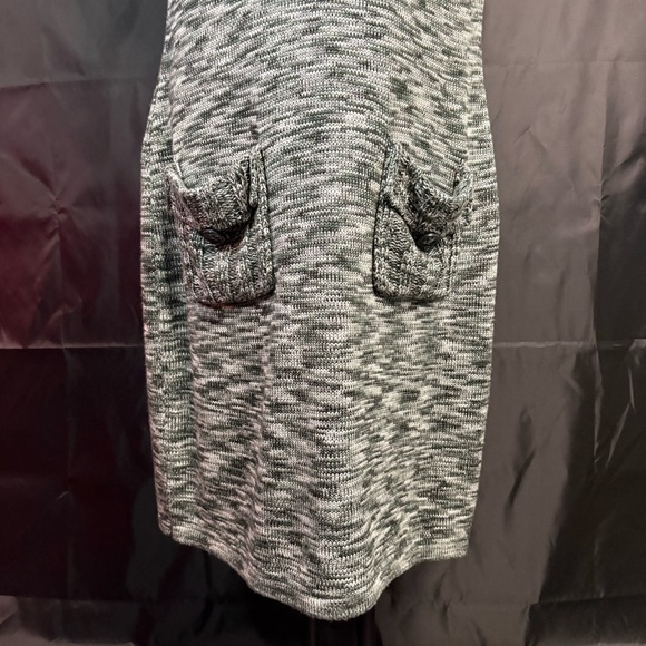 Calvin Klein Charcoal Sleeveless Turtleneck Sweater Dress - Picture 4 of 8